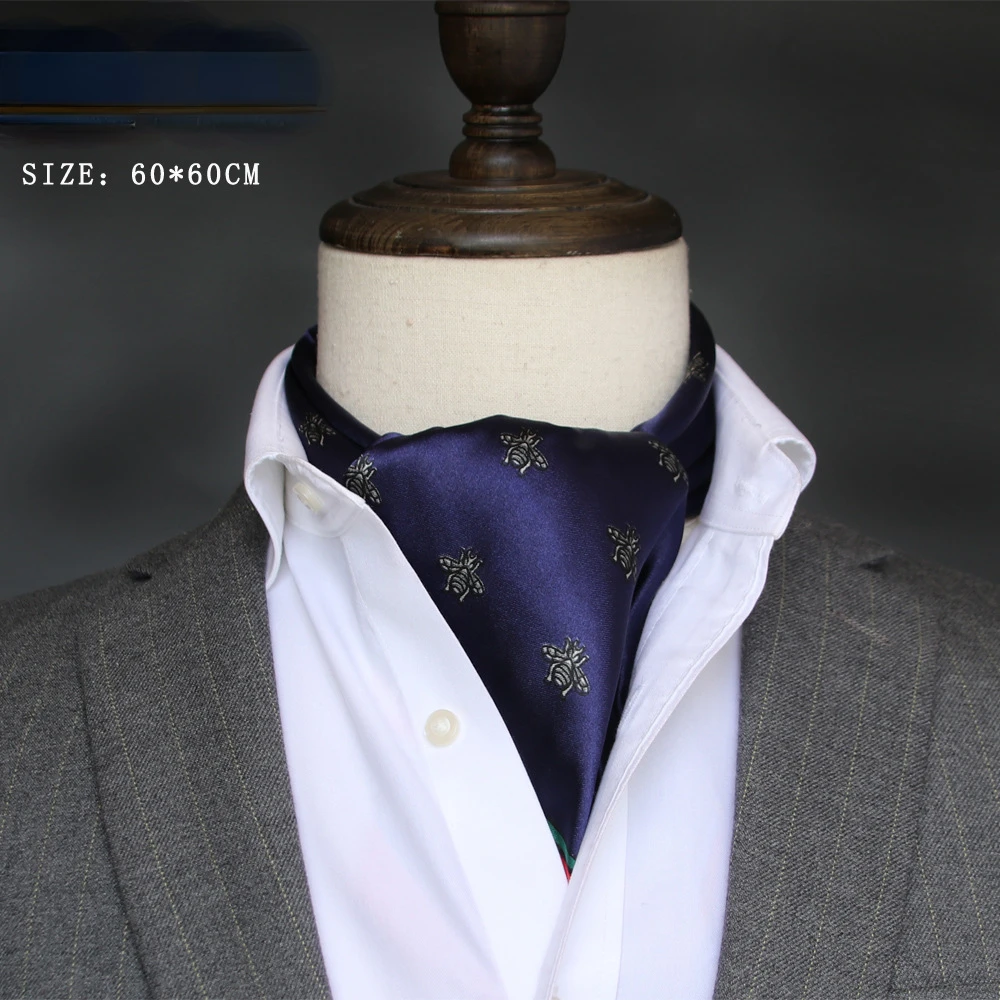 Bandana Cotton - ผ้าพันคอซาติน syal Sutra สำหรับผู้ชายสไตล์อังกฤษ, syal Sutra