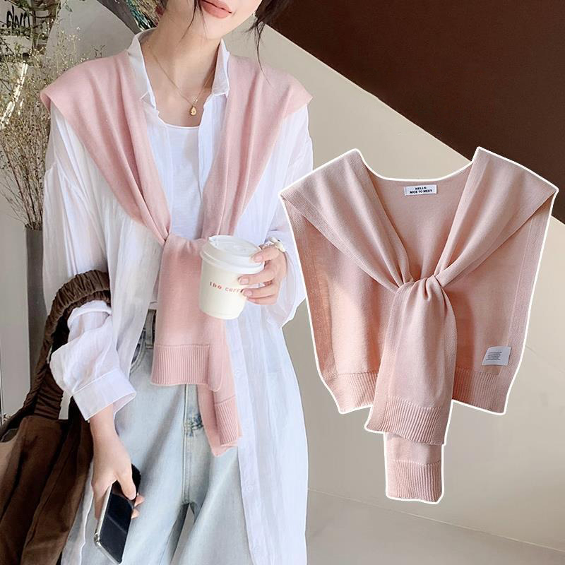 ผ้าคลุมไหล่ถักสำหรับผู้หญิงระบ - Ascot Neck Scarf บทวิจารณ์และราคา