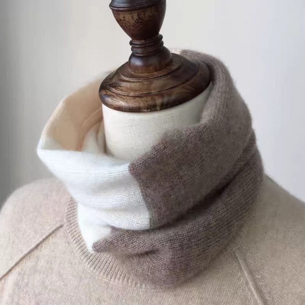 ผ้าพันคอหลากสีแบบนุ่ม ยืดหยุ่น - Infinity Scarf Knit บทวิจารณ์และราคา