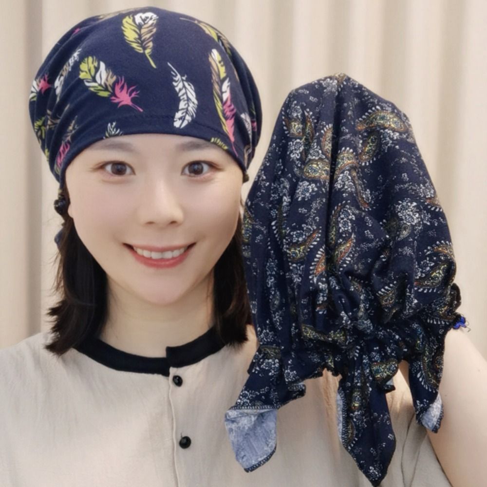 ผ้าโพกศีรษะลายดอกไม้คุณภาพสูง  - Bandana Cotton บทวิจารณ์และราคา
