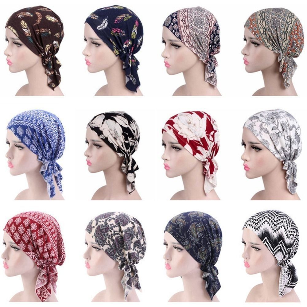 ผ้าโพกศีรษะลายดอกไม้คุณภาพสูง  - Bandana Cotton บทวิจารณ์และราคา