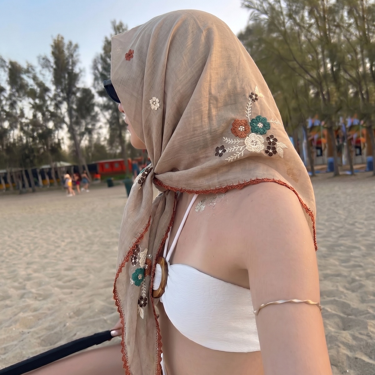 ผ้าพันคอ ผ้าคลุมศีรษะ ผ้าพันคอ - Face Scarf Mask บทวิจารณ์และราคา